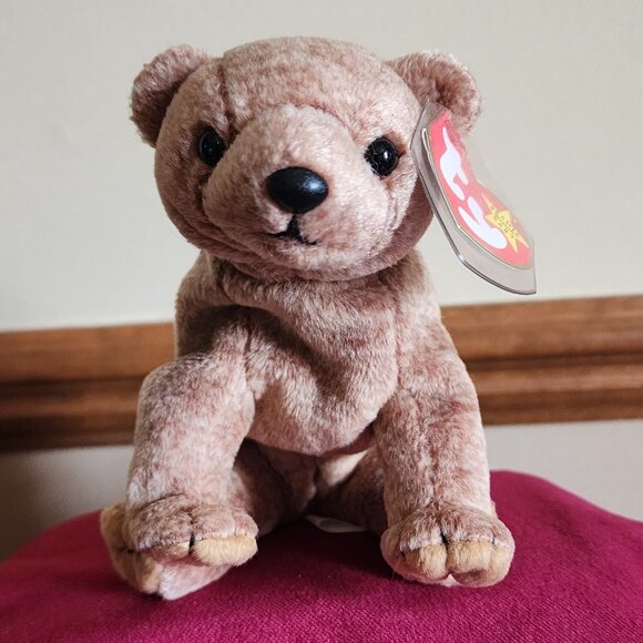 Ty "Pecan" The Bear 1999 Beanie Baby VTG/RARE/RETIRED With Tag Errors - Picture 1 of 10